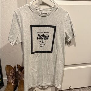Volcom Light Gray Graphic Tee